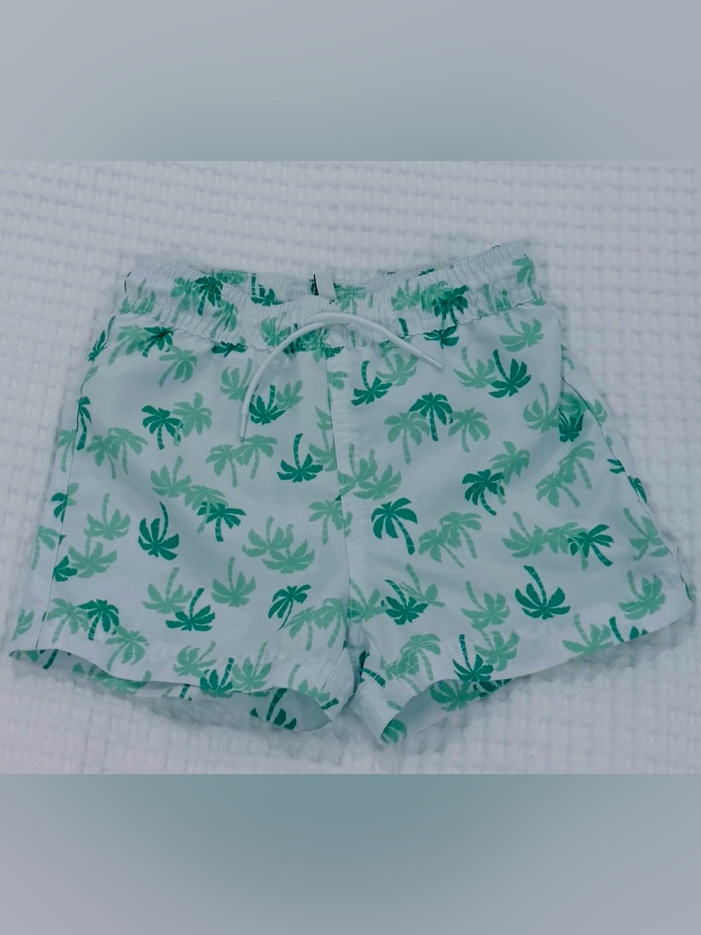 Janie and Jack Boys Shorts Swim Trunk Palm Tree (Size: 12-18 Months)